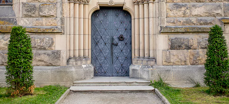 Traditional Double Front Doors in Three Lakes, FL
