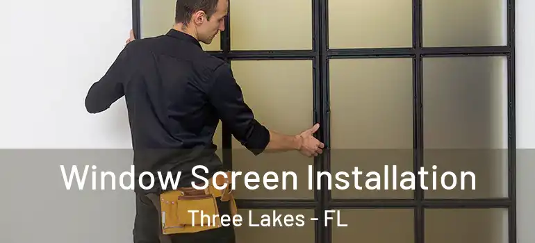  Window Screen Installation Three Lakes - FL